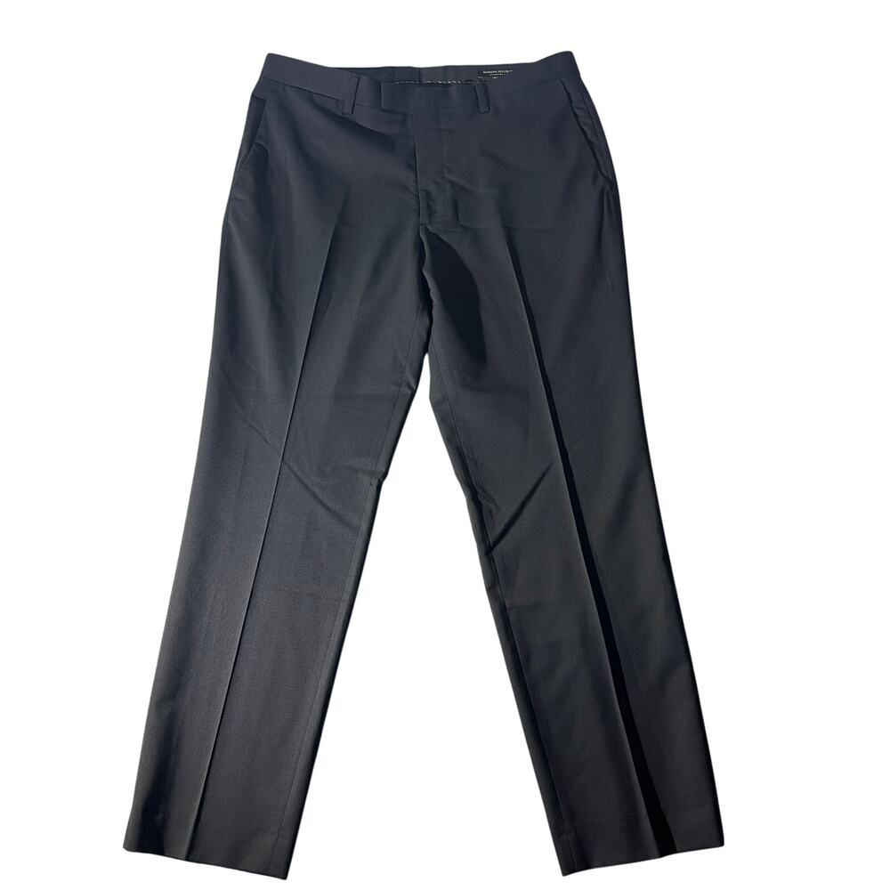 Banana Republic Mens Wool Dress Pants 33x30 Black Standard Fit